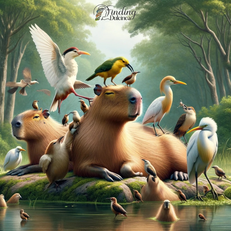 Capybara Facts: symbiotic relationship with birds