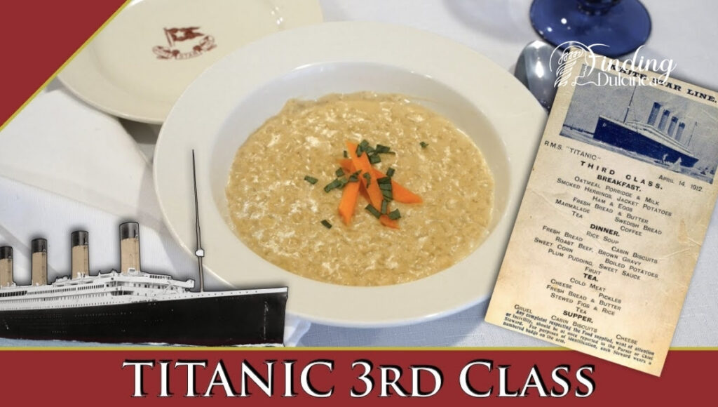 Titanic Third Class Menu