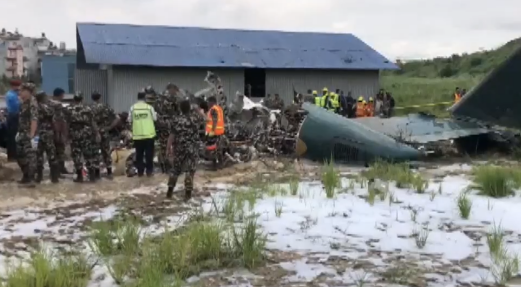 Plane Crash at Kathmandu Airport