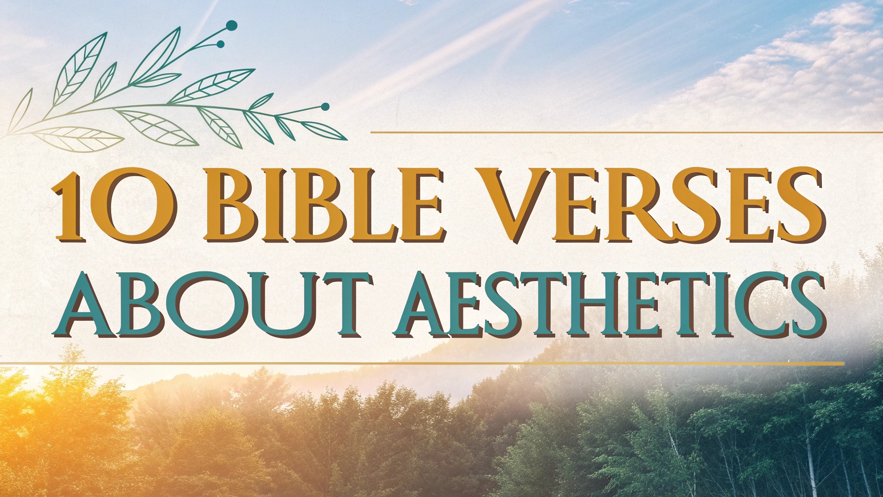 Bible Verses About Aesthetics