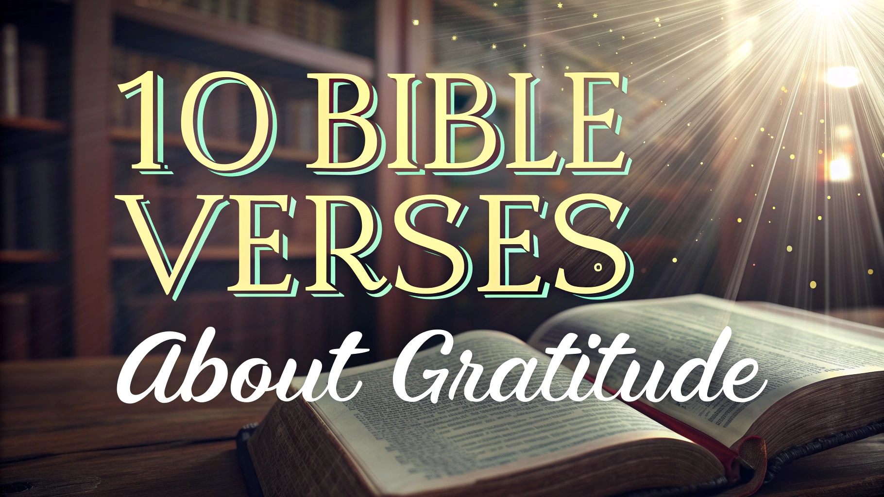 Bible Verses About Gratitude