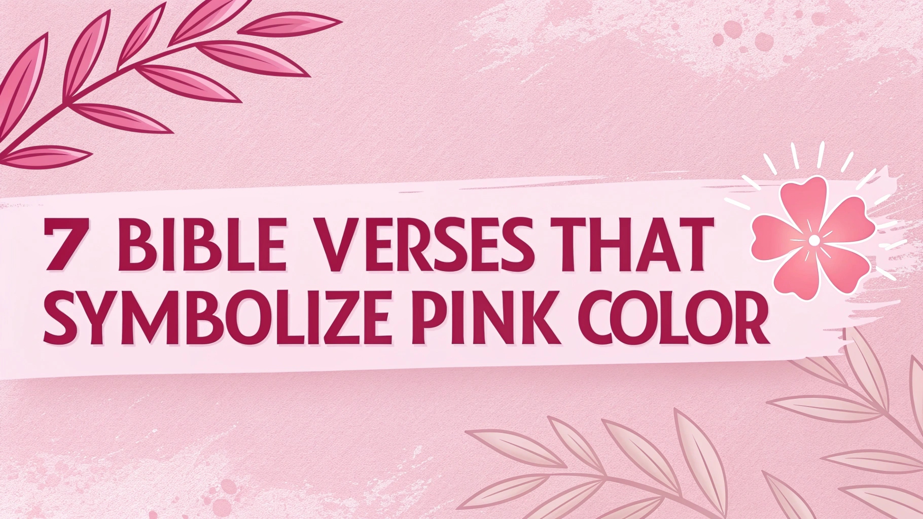 Bible Verses About the Color Pink