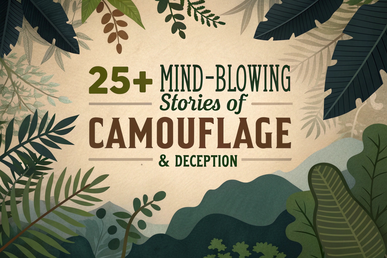 Mind-Blowing Stories of Camouflage & Deception