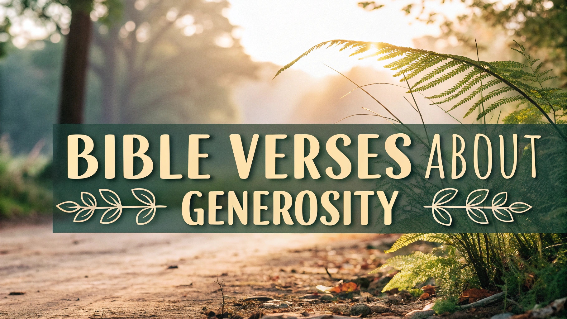 Bible Verses About Generosity