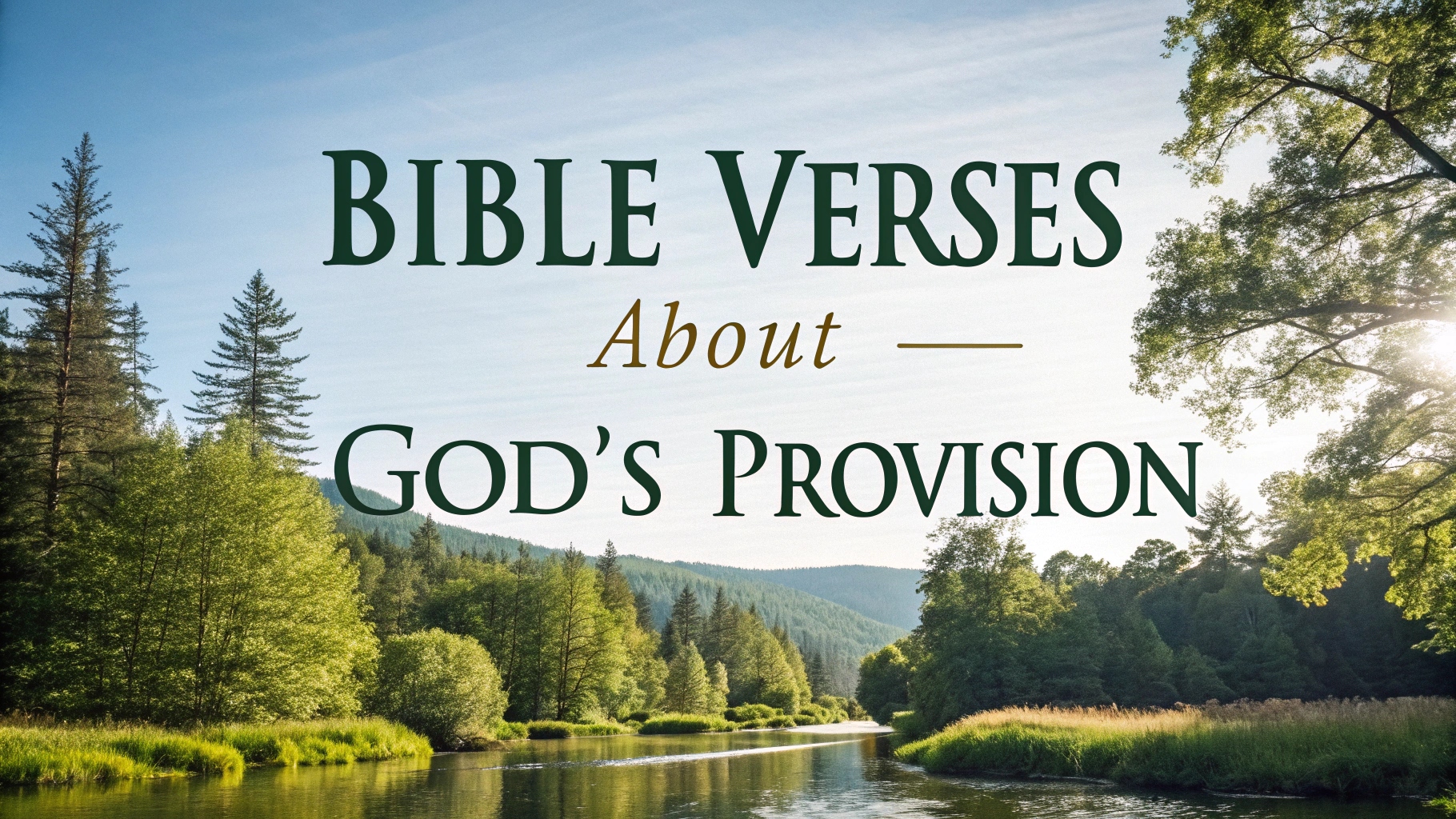 Bible Verses About God’s Provision