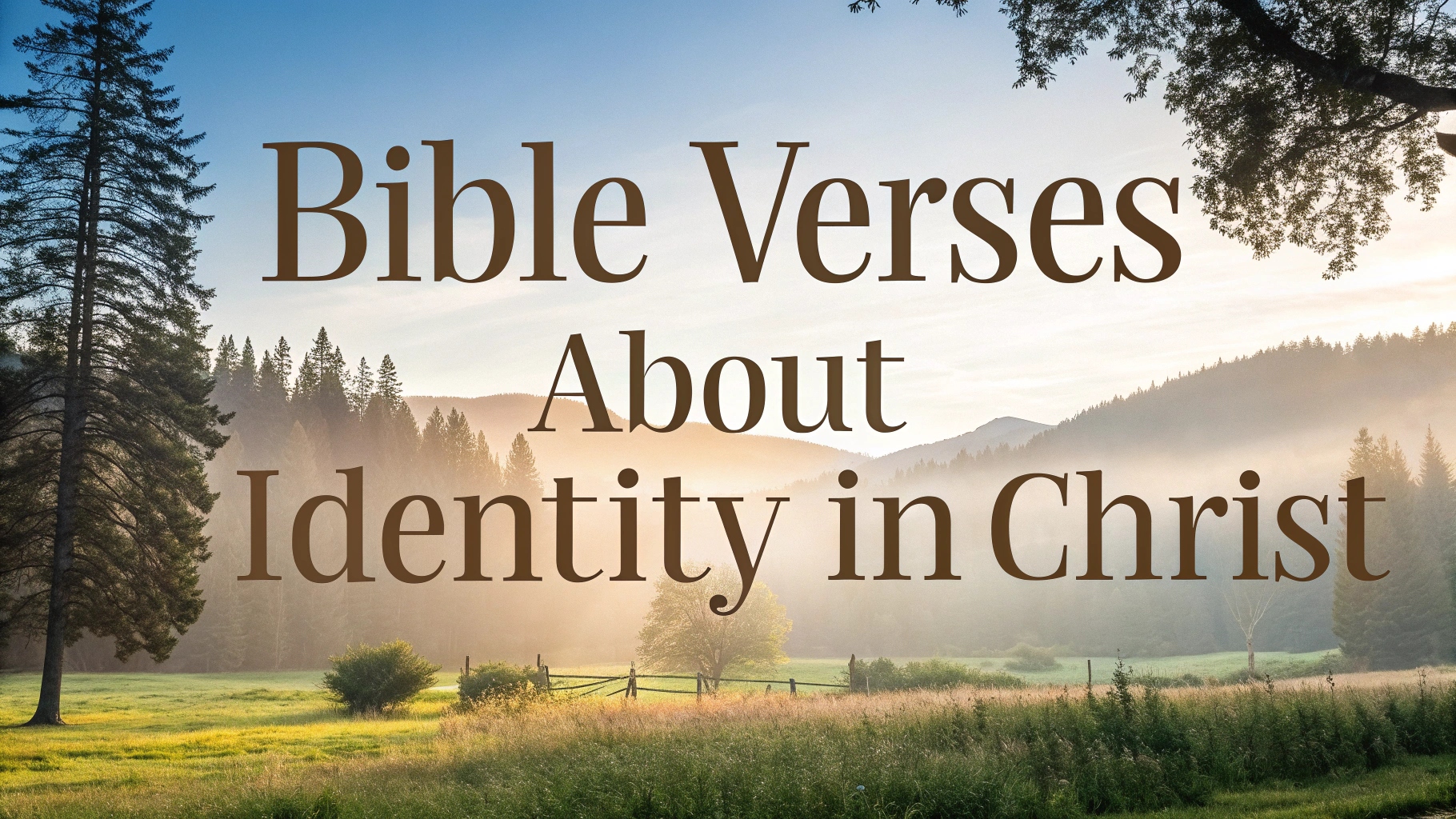 Bible Verses About Identity in Christ