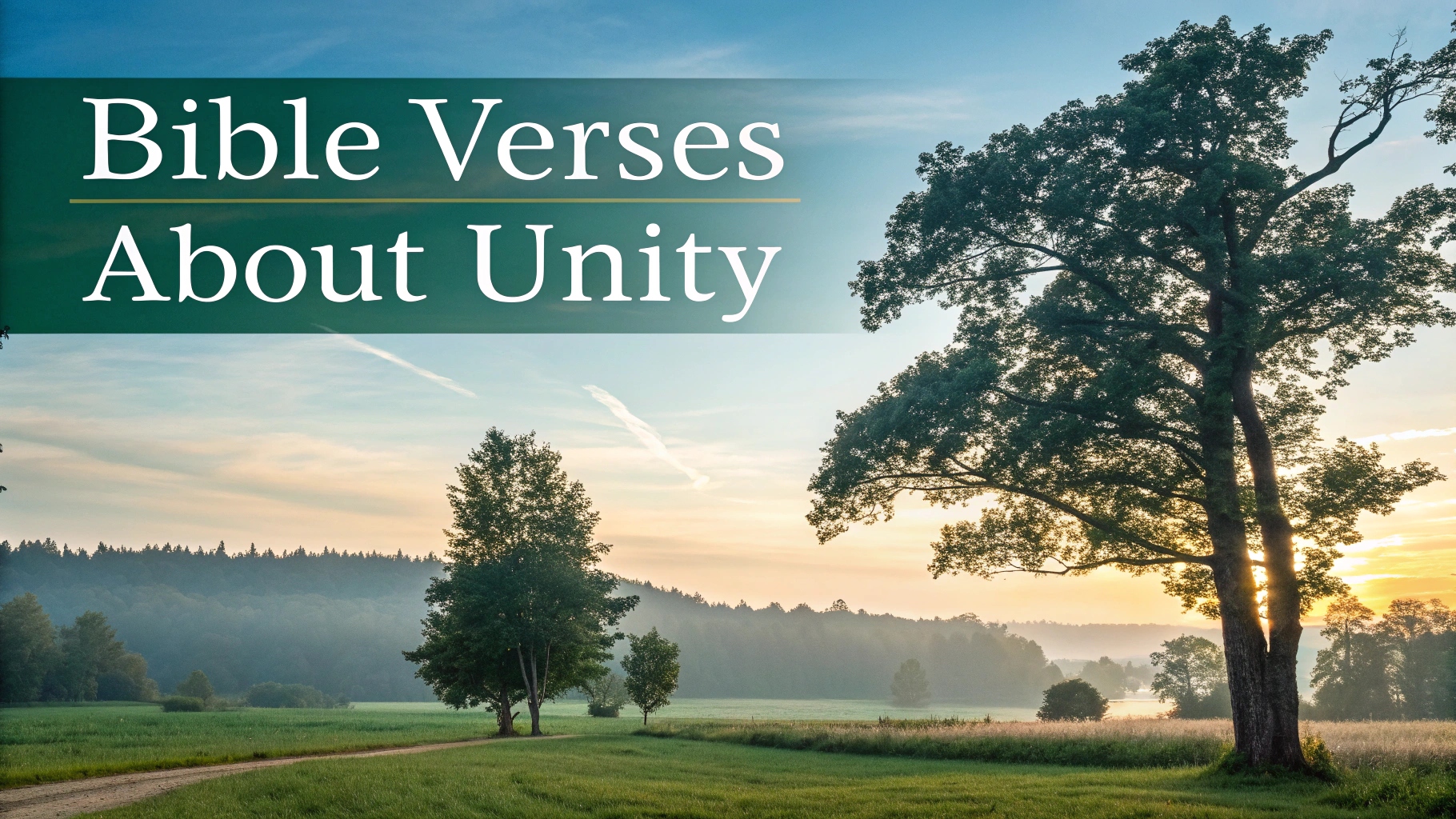 Bible Verses About Unity