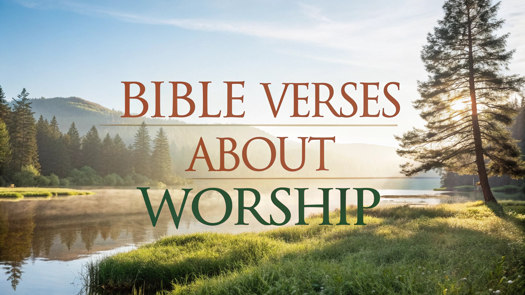Bible Verses About Worship