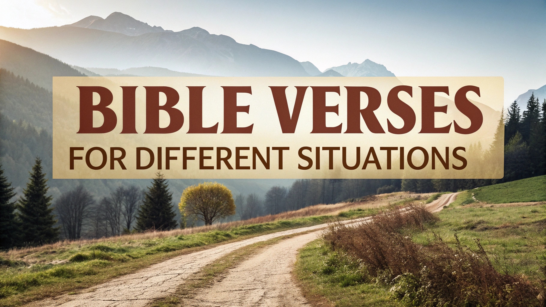 bible verses for different situations