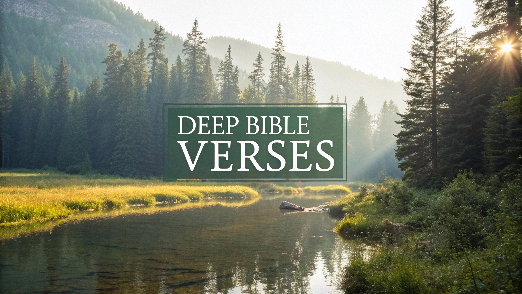 Deep Bible Verses