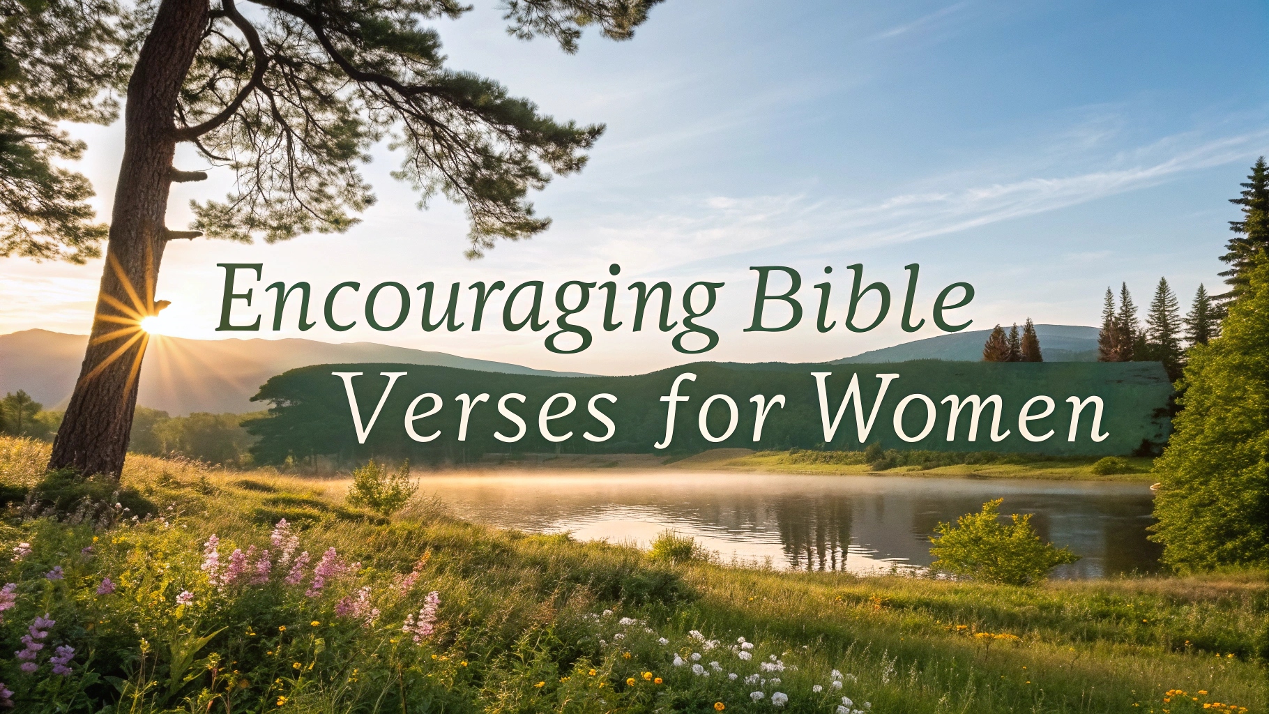 Encouraging Bible Verses for Women