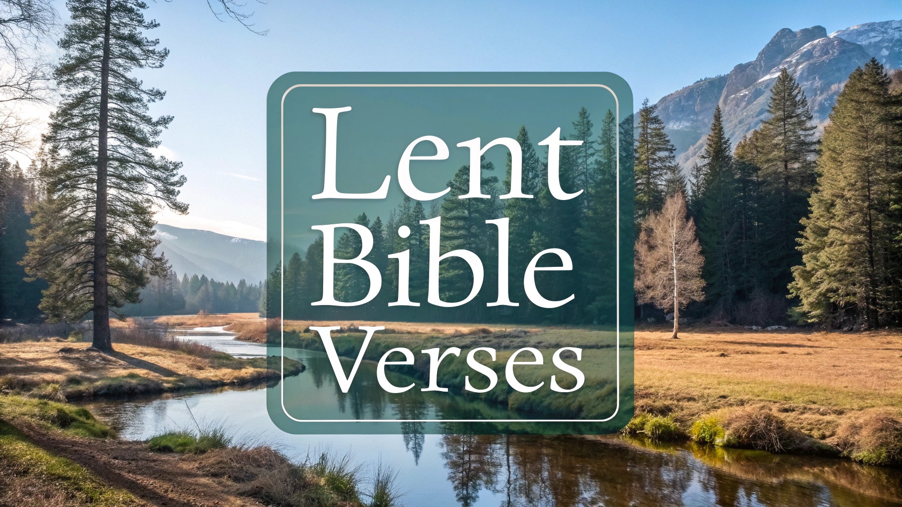 lent bible verses