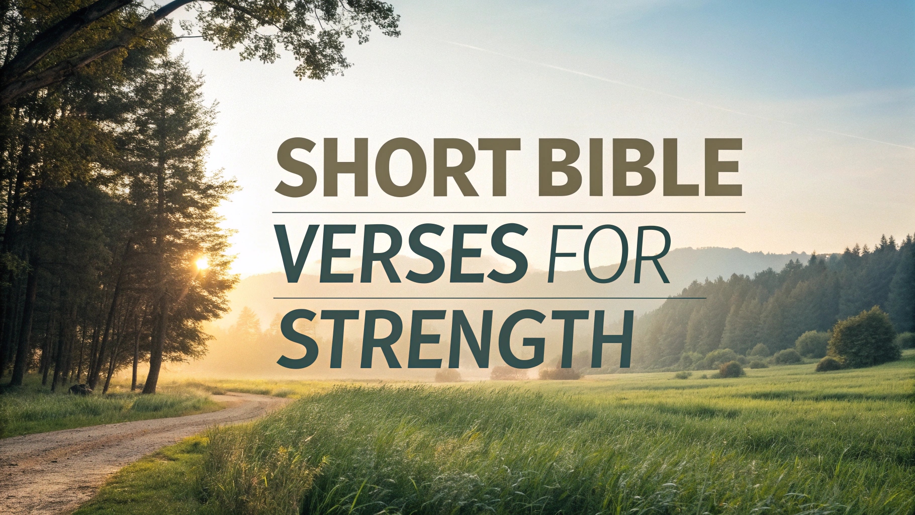 Short Bible Verses for Strength