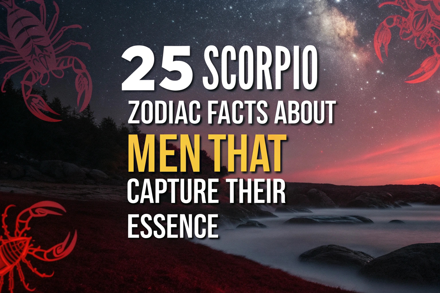 Scorpio Zodiac Facts About Men