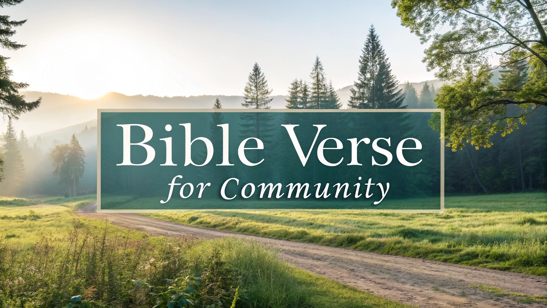 Bible Verse for Community
