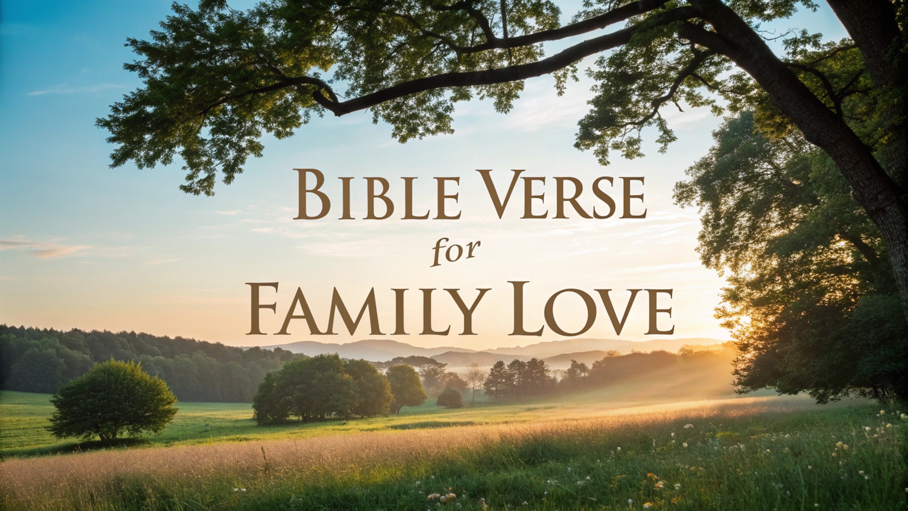 Bible Verse for Family Love