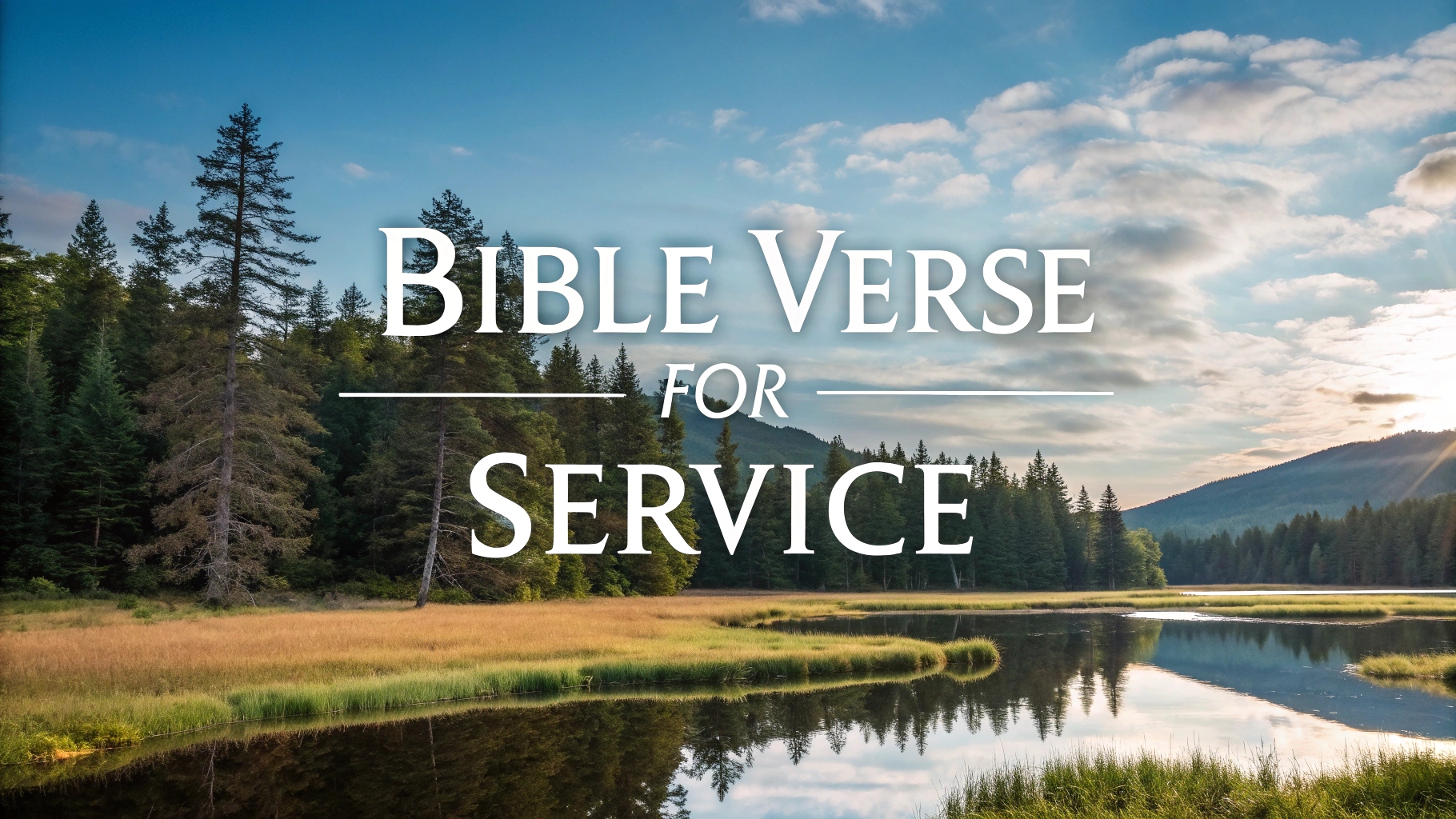 Bible Verse for Service
