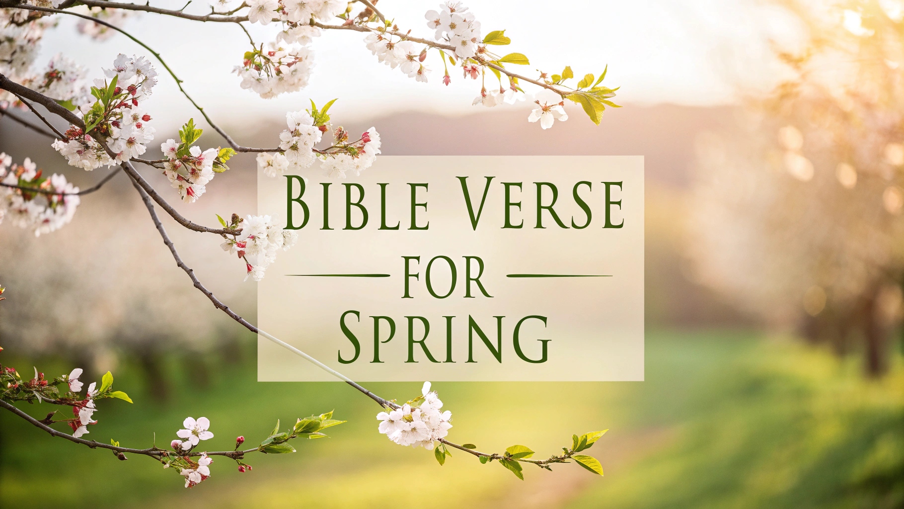 Bible Verse for Spring