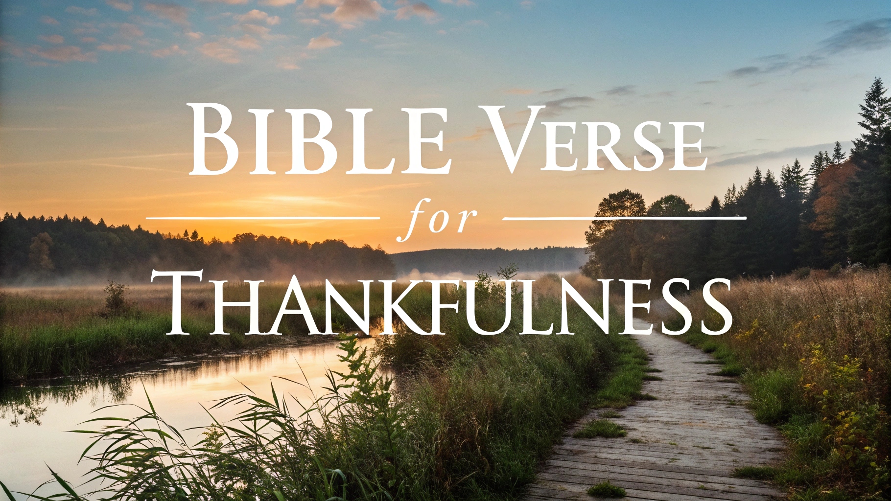 Bible Verse for Thankfulness
