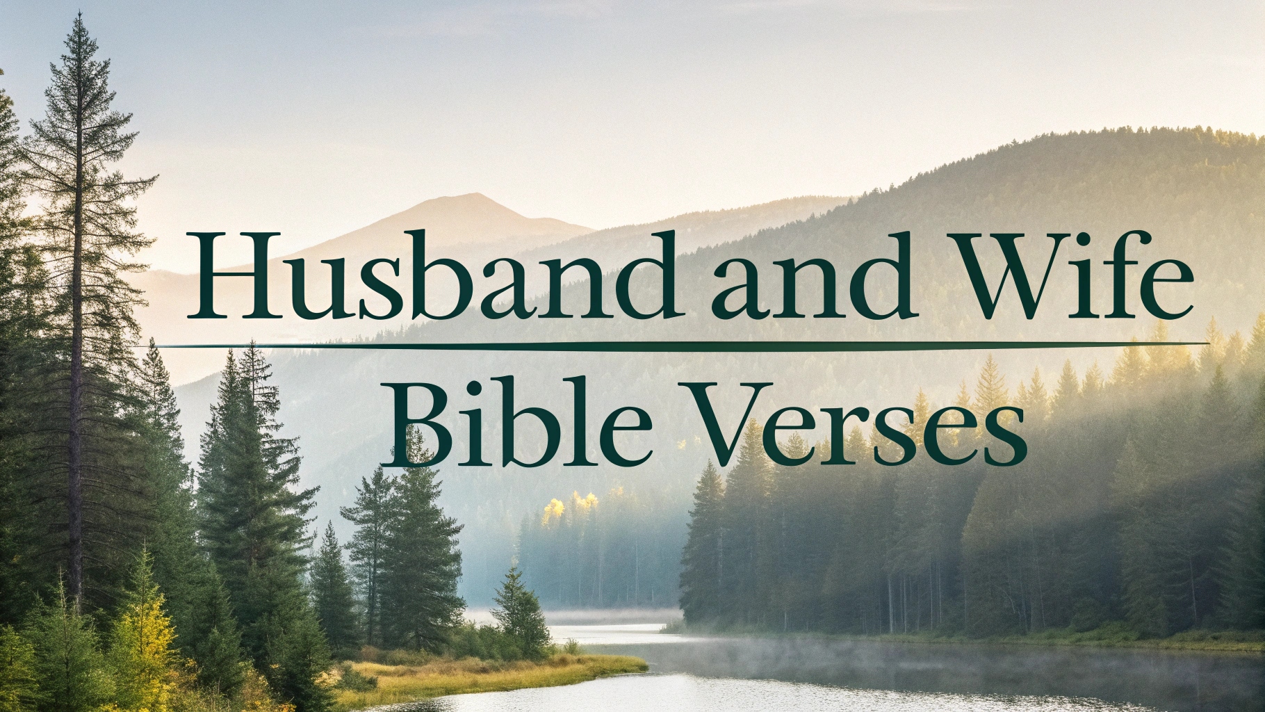 Husband and Wife Bible Verses
