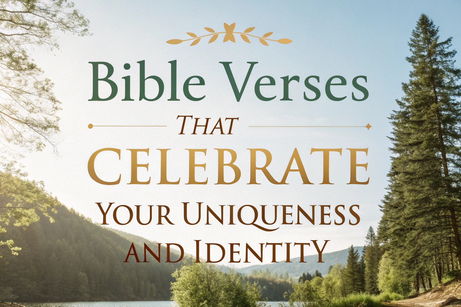 Bible Verses That Celebrate Your Uniqueness and Identity