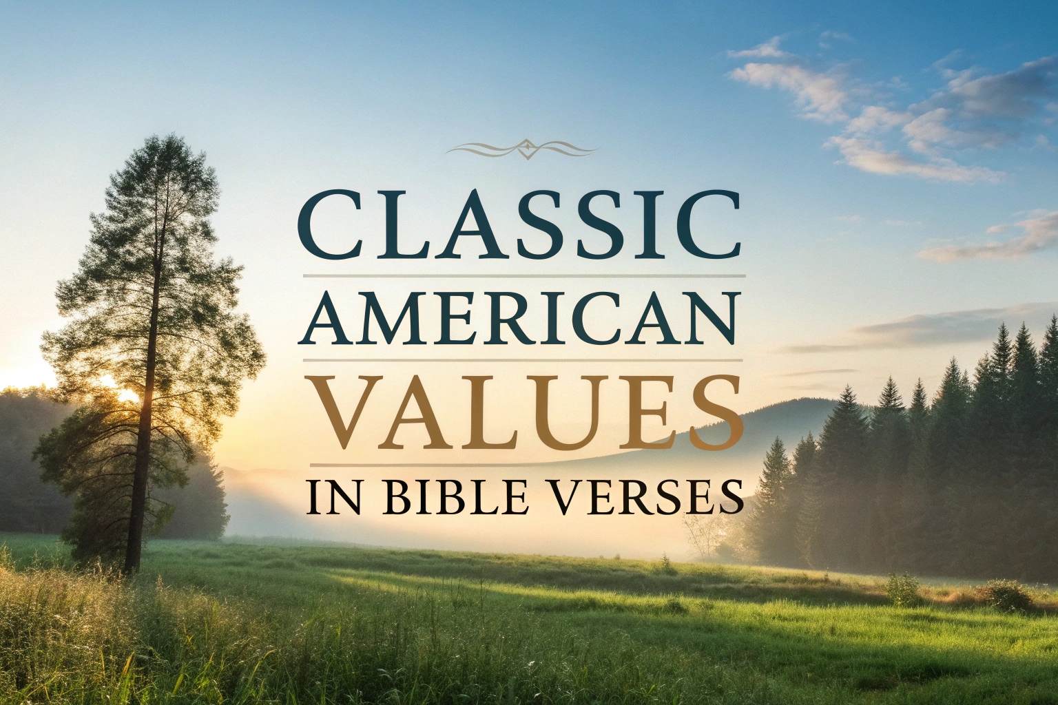 Classic American Values in Bible Verses