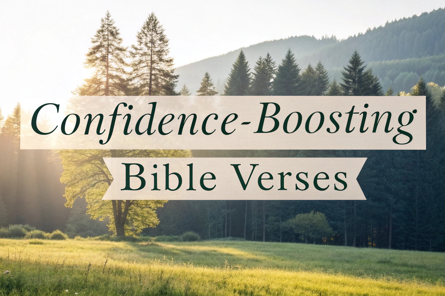 Confidence-Boosting Bible Verses