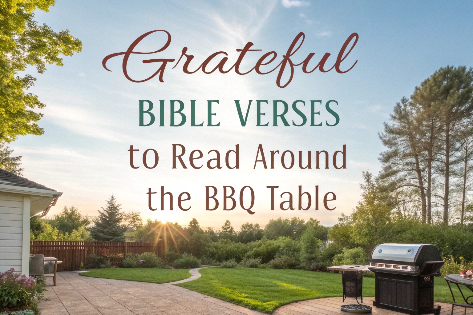 Grateful Bible Verses to Read Around the BBQ Table