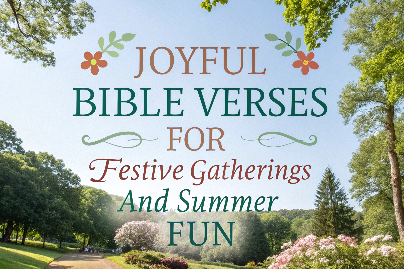 Joyful Bible Verses for Festive Gatherings and Summer Fun