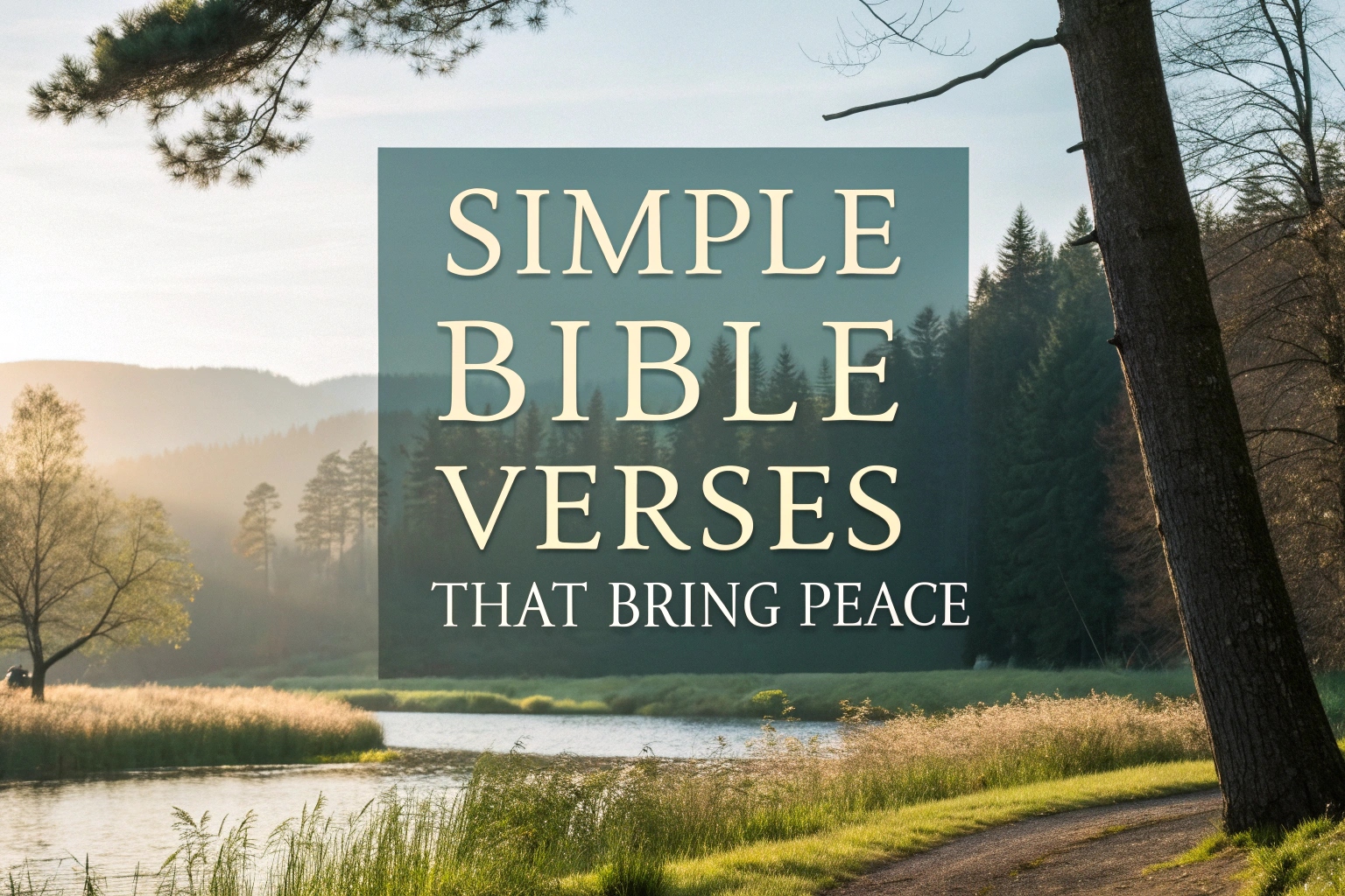 Simple Bible Verses That Bring Peace