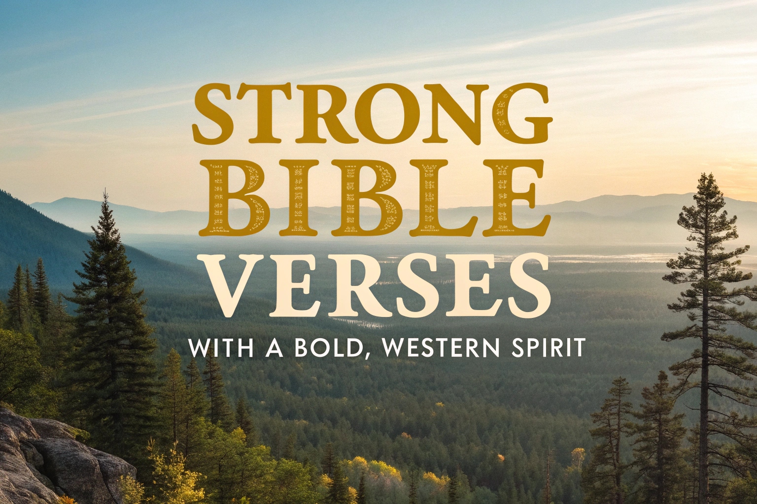 Strong Bible Verses with a Bold, Western Spirit
