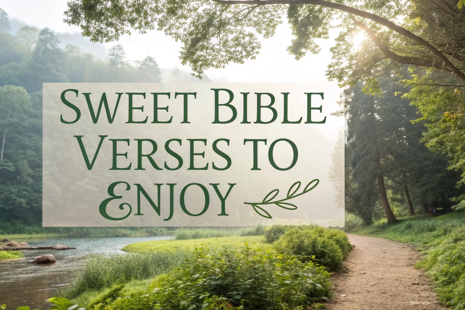 Sweet Bible Verses to Enjoy
