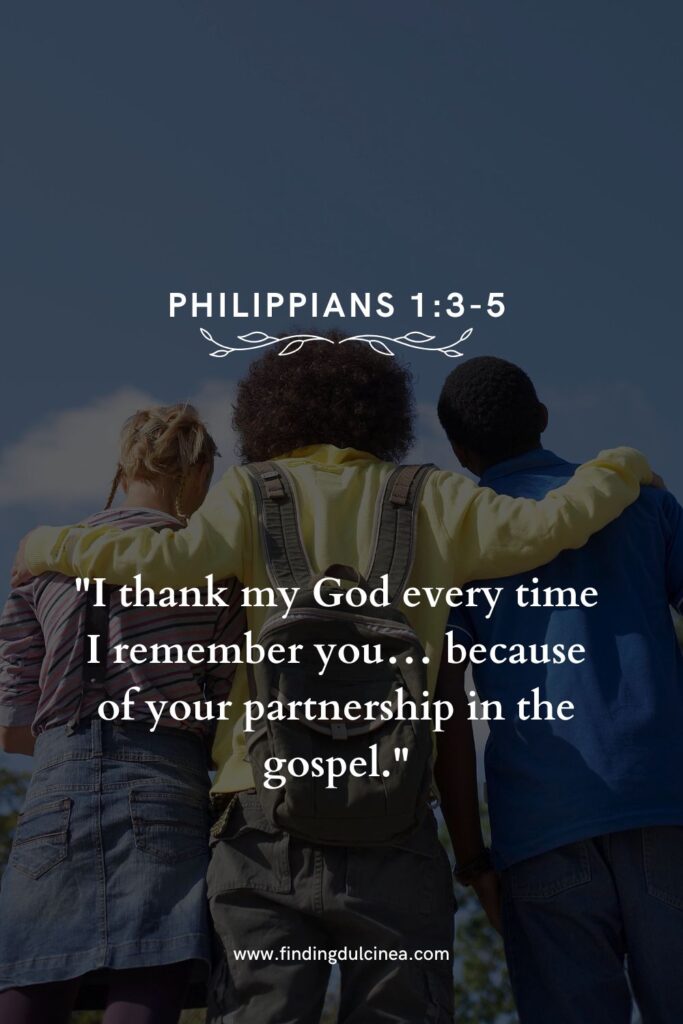 bible verse for friendship thankful for