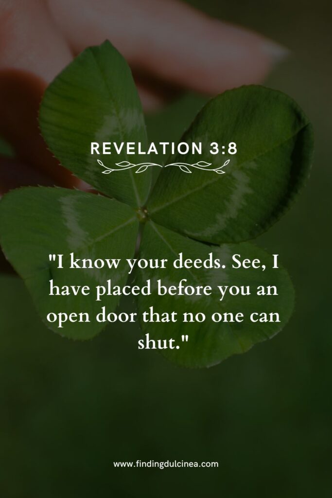 bible verse for good luck