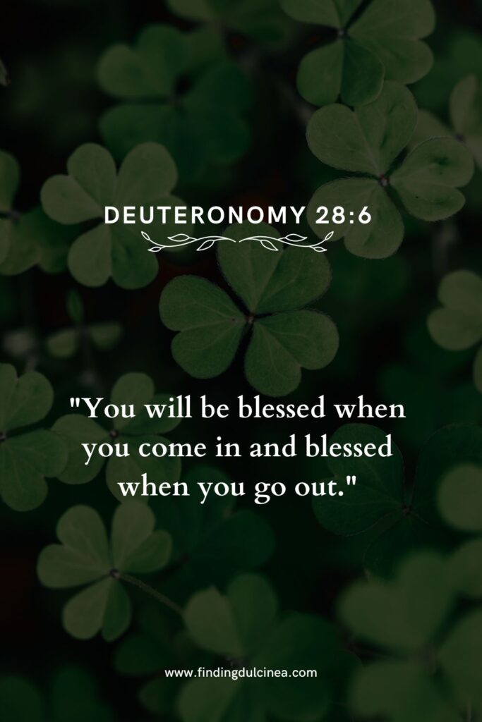 bible verse for good luck