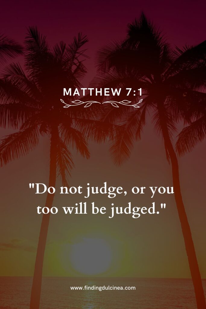 bible verse for judgemental people
