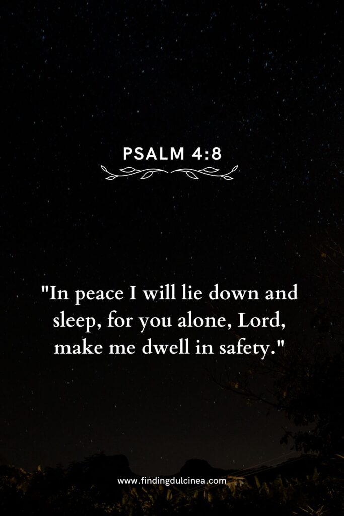 bible verse for night time