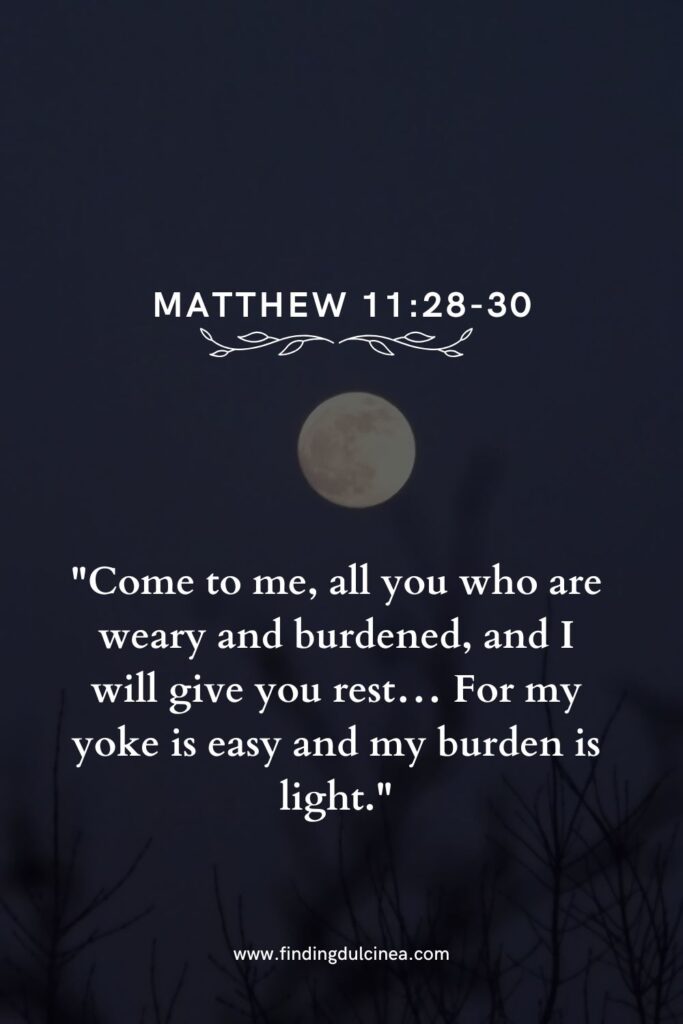 bible verse for night time