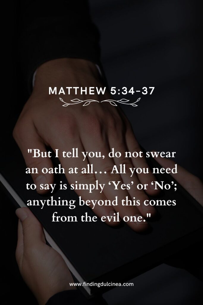 bible verse for oath