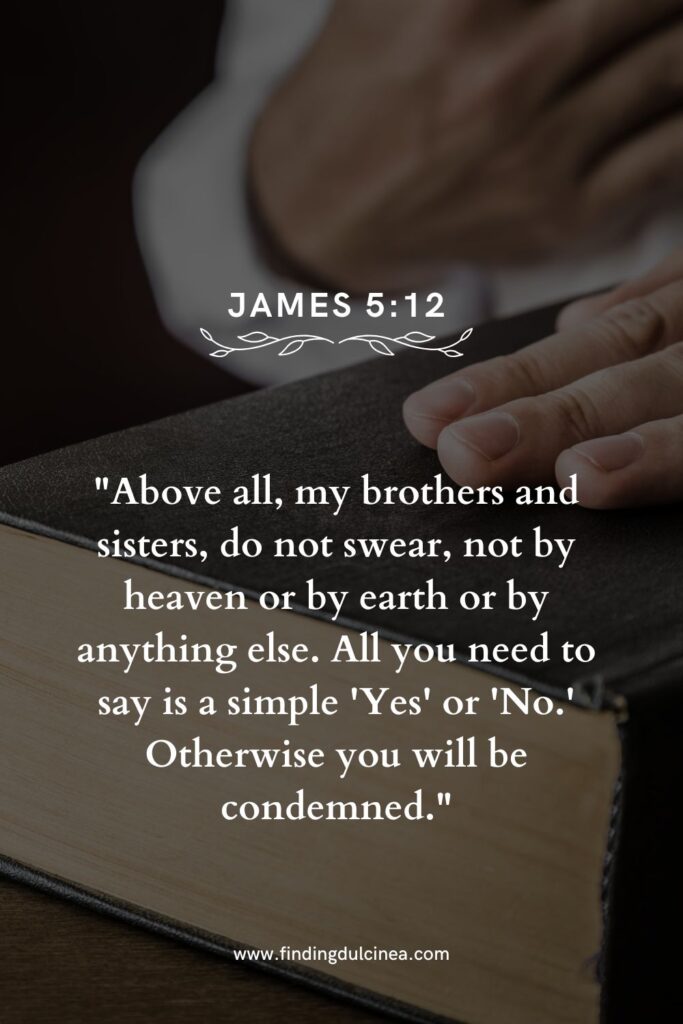 bible verse for oath