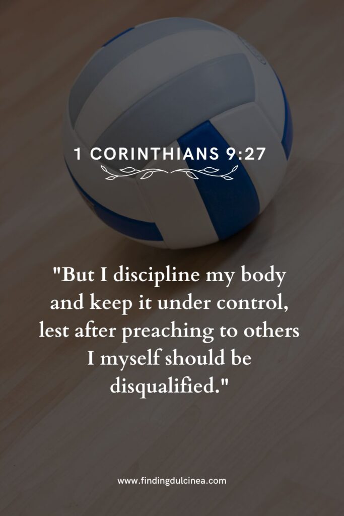 bible verse for volleyball