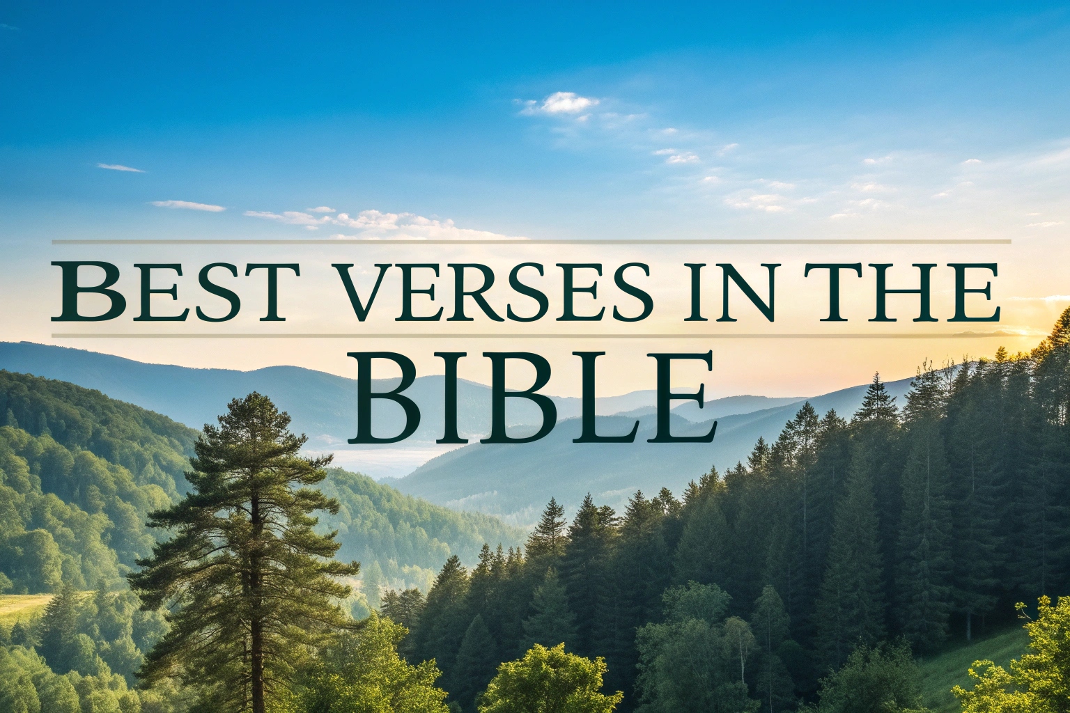 best verses in the bible
