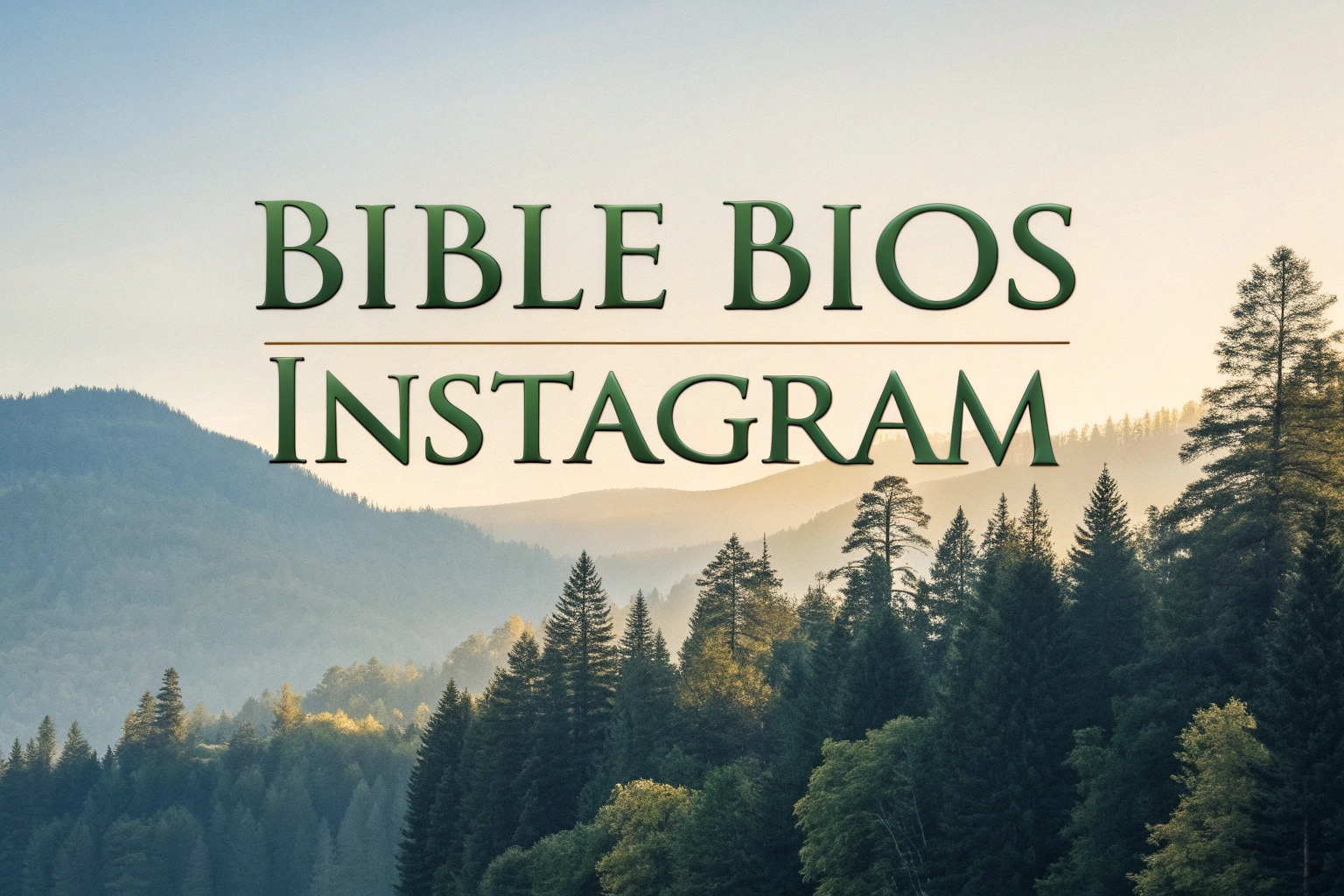 bible bios Instagram