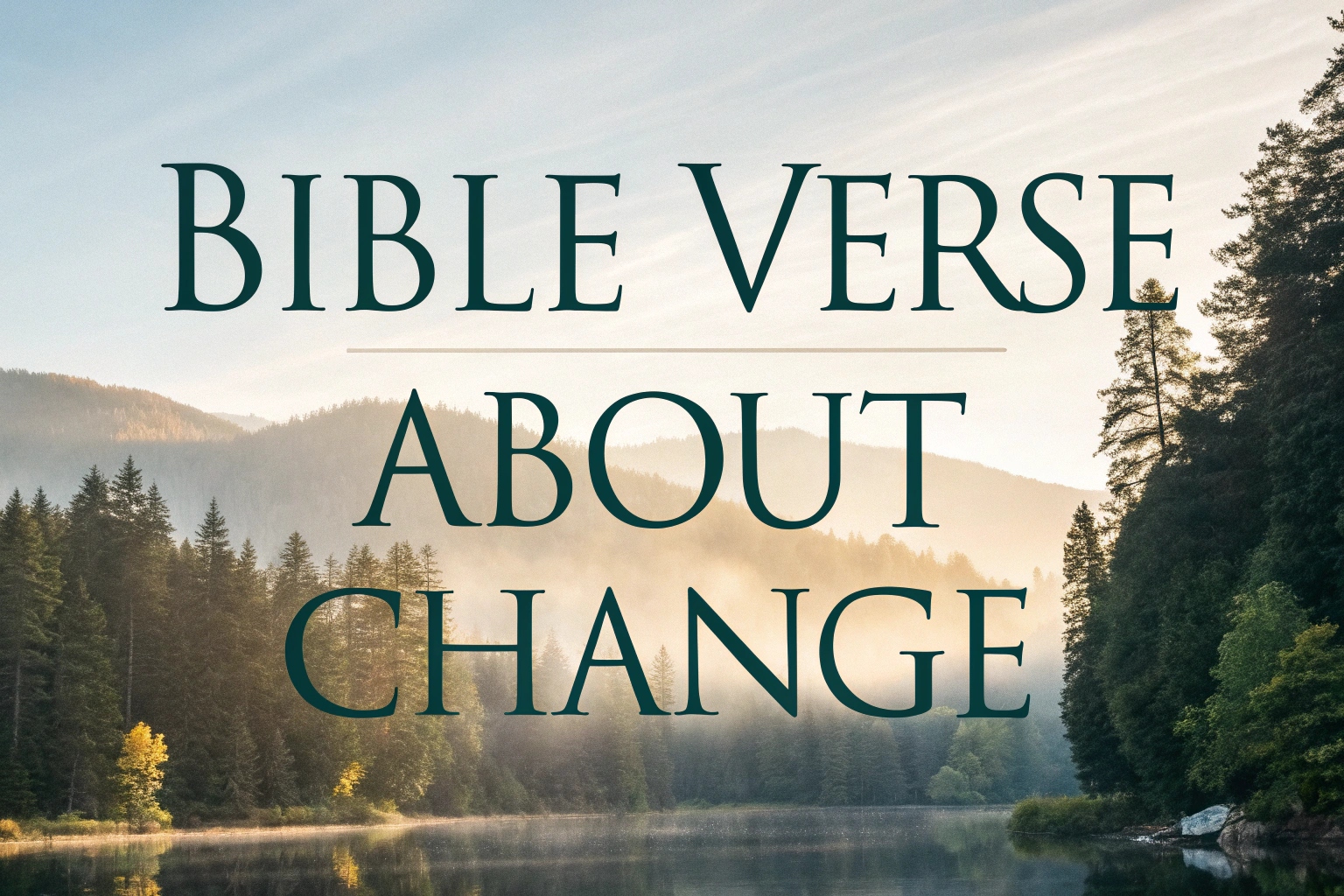 bible verse about change