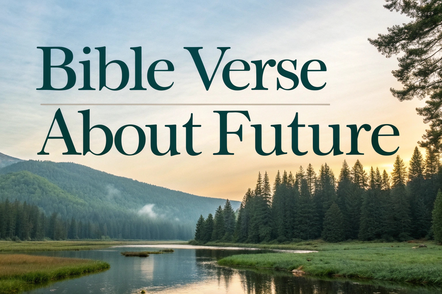 bible verse about future