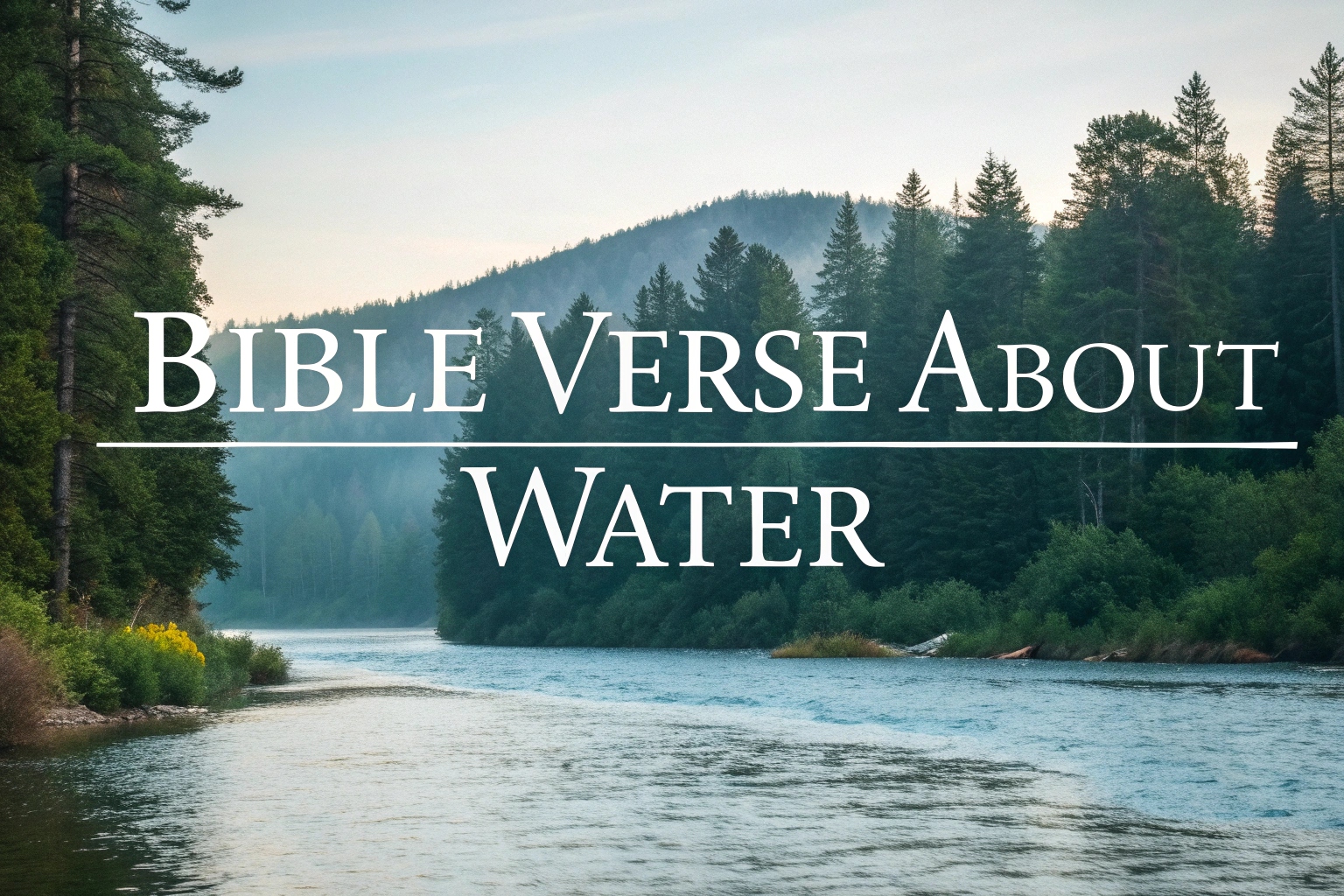 bible verse about water