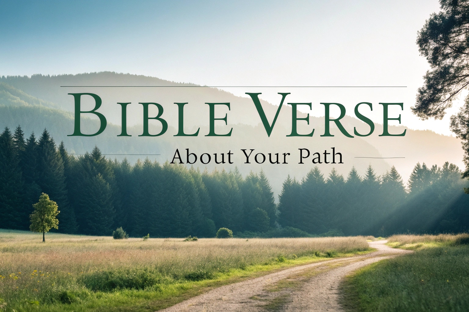 bible verse about your path