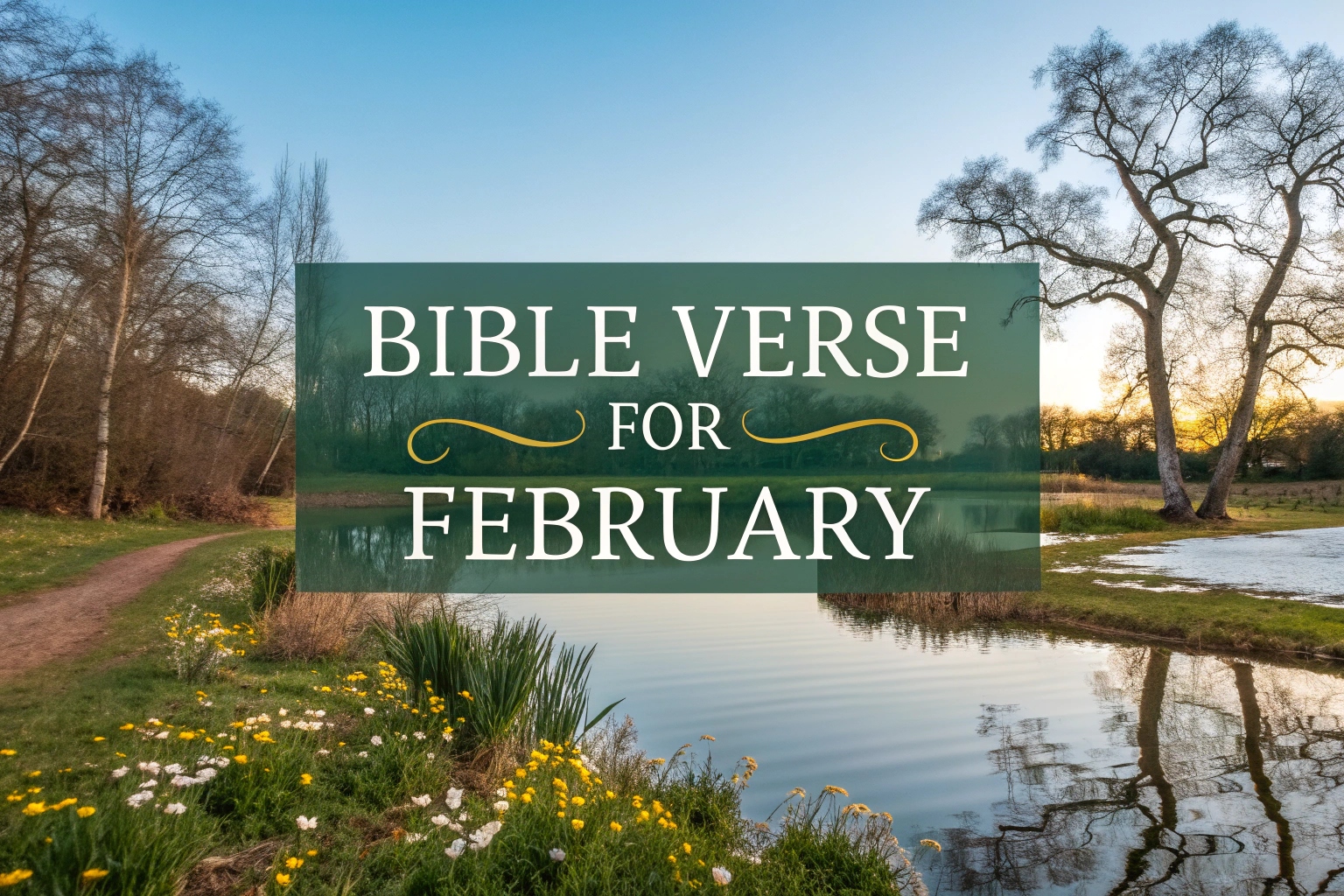 bible verse for February