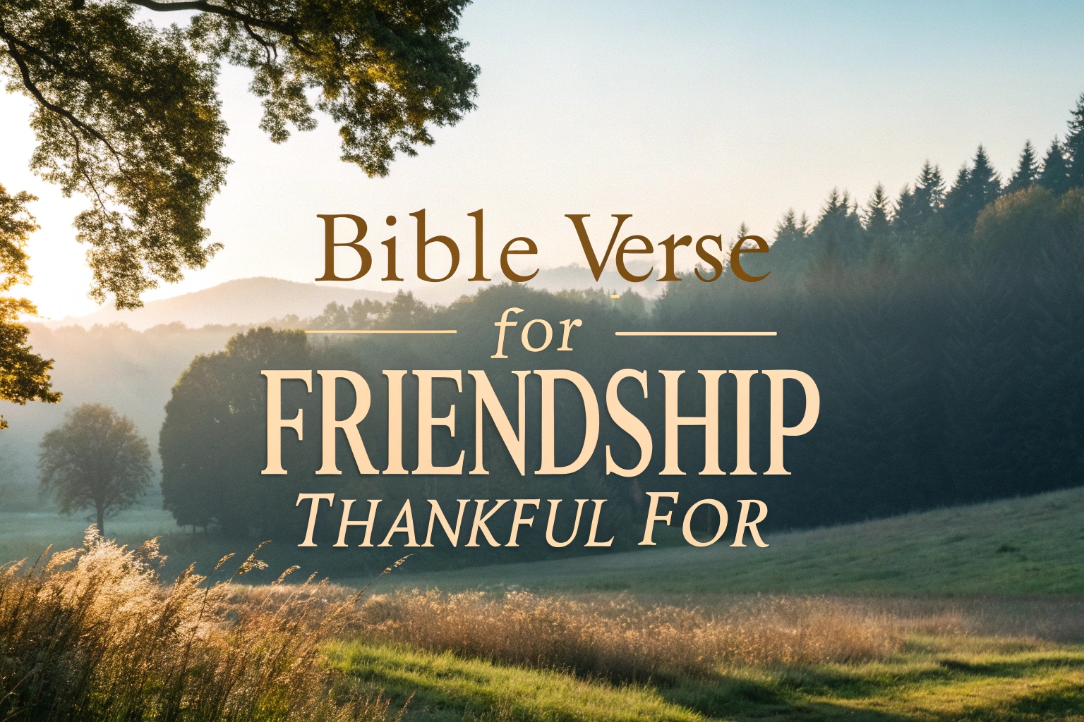 bible verse for friendship thankful for