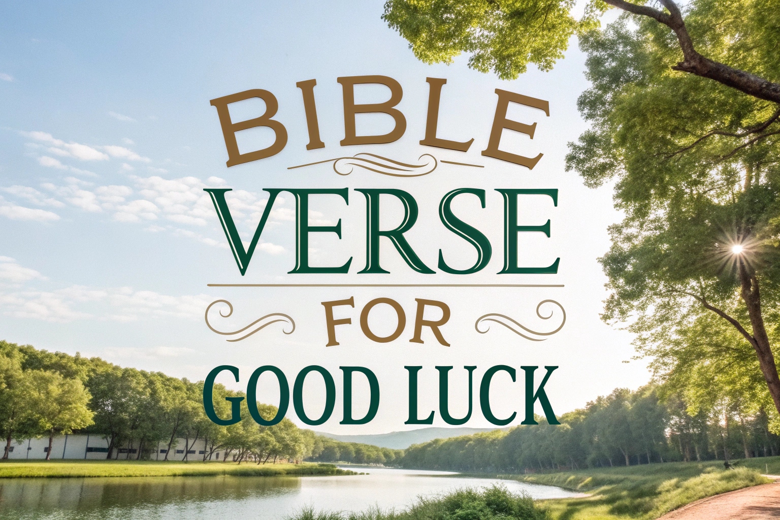 bible verse for good luck